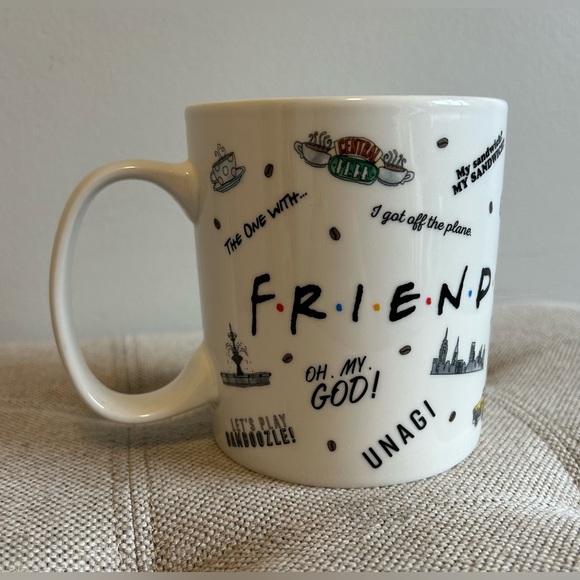 FRIENDS Other - Friends TV Show White Coffee Mug Cup Favorite Sayings Quotes Paladone 16 Ounce